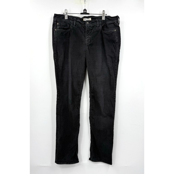 Madewell Denim - Madewell Corduroy Pants Womens Straight‎ Leg Gray Stretch Jeans Size 31